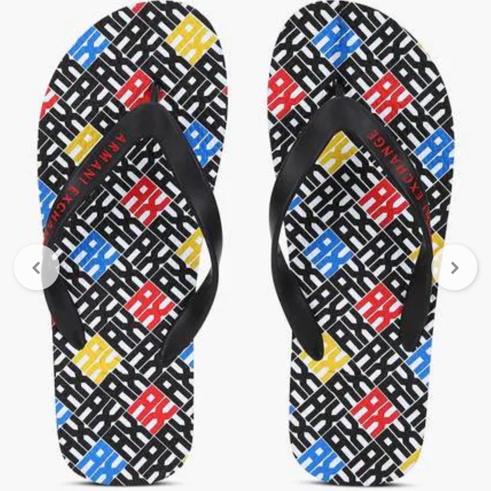 A/X ARMANI EXCHANGE
Printed Thong-Strap Men’s Flip-Flops Slippers